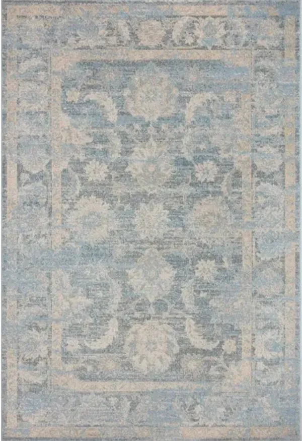 ODETTE ODT-03 SKY/BEIGE 6'7 X 9'6 AREA RUG
