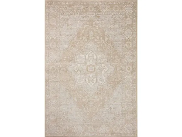 ODETTE ODT-05 BEIGE/SILVER 2'7 X 12'0 RUNNER RUG