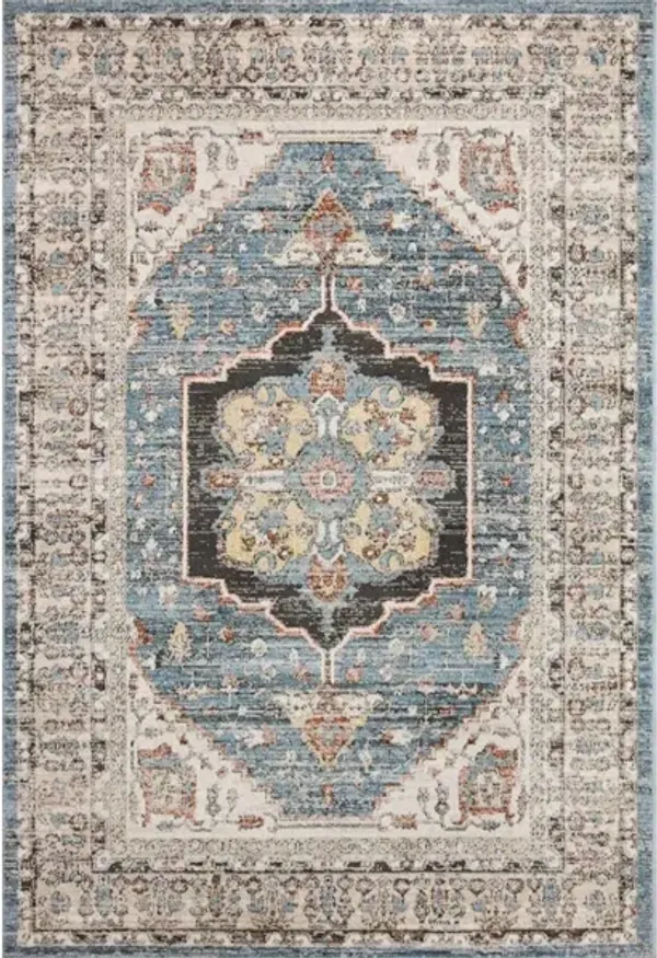 ODETTE ODT-06 SKY/MULTI 2'7 X 16'0 RUNNER RUG