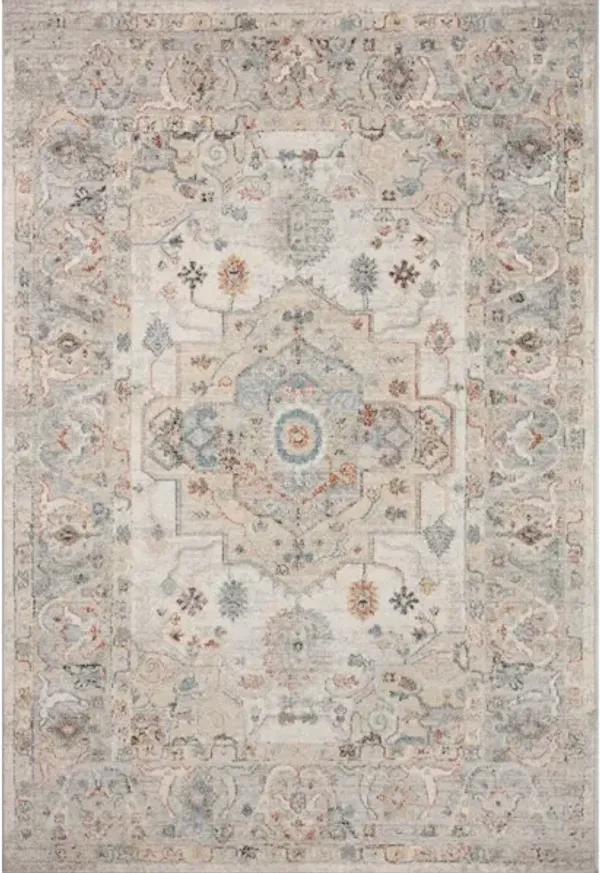 ODETTE ODT-09 IVORY/MULTI 5'3 X 7'9 AREA RUG