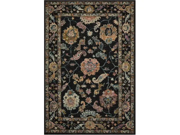 PADMA PMA-01 BLACK/MULTI 2'6 X 9'9 RUNNER RUG