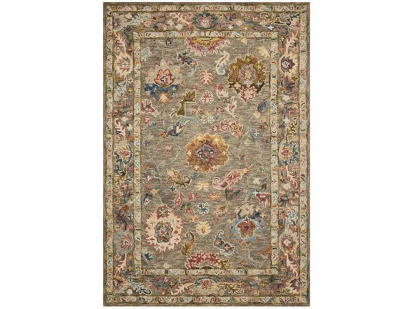 PADMA PMA-01 GREY/MULTI 5'0 X 7'6 AREA RUG