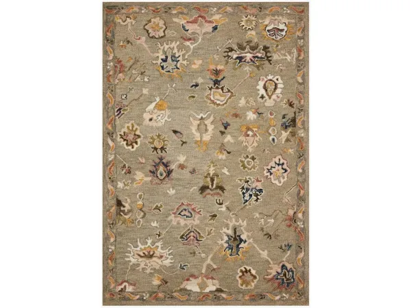 PADMA PMA-02 GREY/MULTI 2'6 X 7'6 RUNNER RUG
