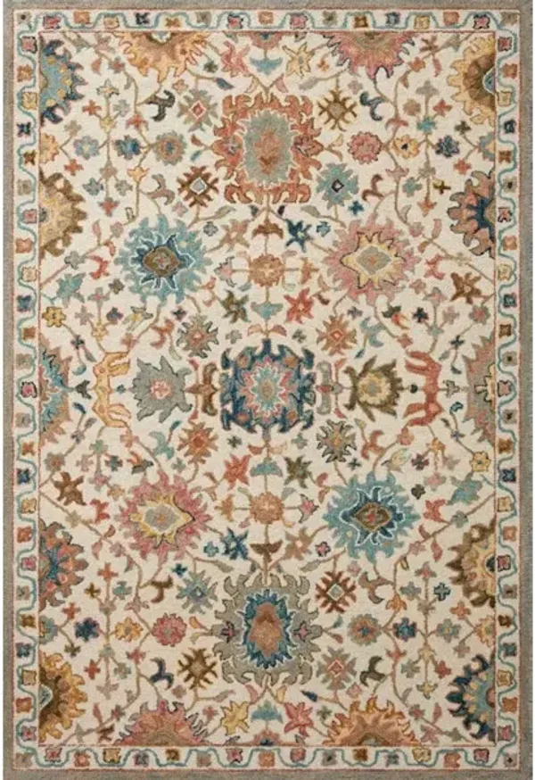 PADMA PMA-05 IVORY/MULTI 7'9 X 9'9 AREA RUG