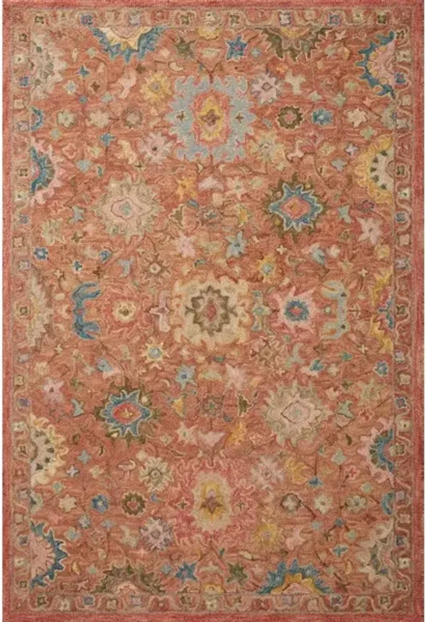 PADMA PMA-05 TERRACOTTA/MULTI 8'6 X 12' AREA RUG
