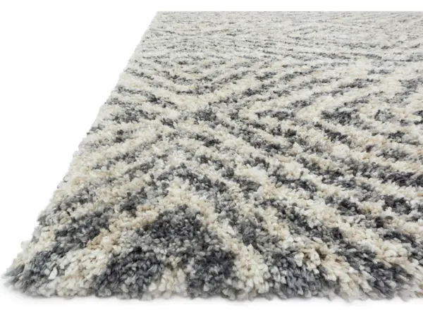 QUINCY QC-01 GRAPHITE/SAND 5'3 X 7'6 AREA RUG
