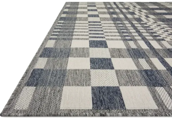 RAINIER RAI-04 IVORY/DENIM 5'3 X 7'7 AREA RUG