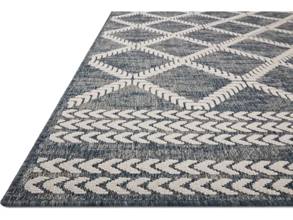 RAINIER RAI-05 DENIM/IVORY 2'2 X 3'9 ACCENT RUG