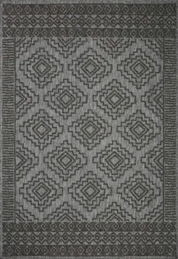 RAINIER RAI-06 GREY/CHARCOAL 7'10 X 10'10 AREA RUG