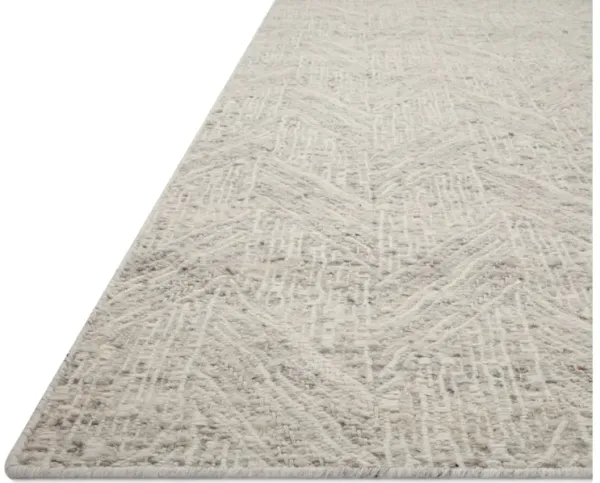 RAVEN RAV-01 SILVER/IVORY 9'3 X 13' AREA RUG