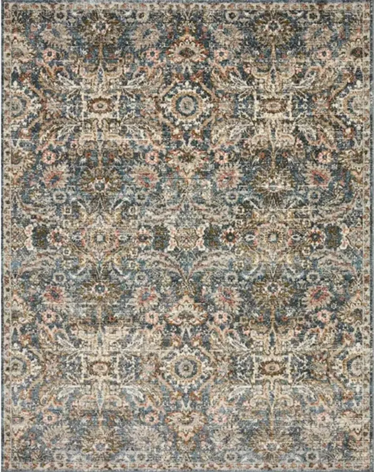 SABAN SAB-04 BLUE/SAND 5'3 X 5'3 AREA RUG