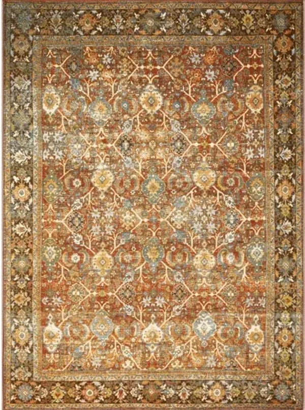 SEBASTIAN SEB-06 RED/MULTI 6'7 X 9'4 AREA RUG