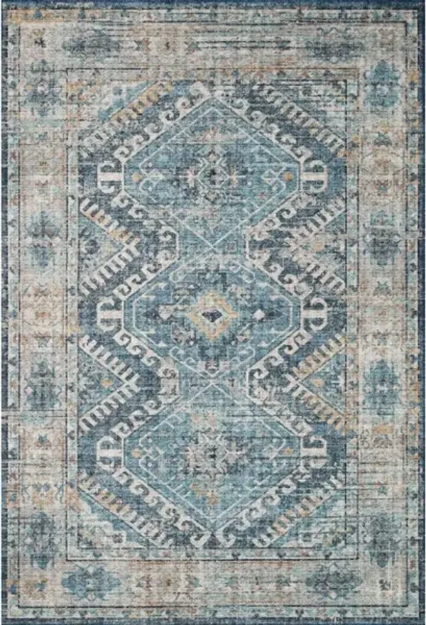 SKYE SKY-03 DENIM/NATURAL 7' X 9' AREA RUG