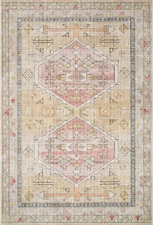 SKYE SKY-04 GOLD/BLUSH 7' X 9' AREA RUG