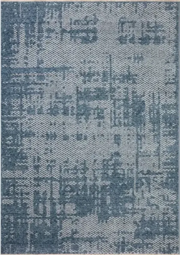 VANCE VAN-01 DENIM/DOVE 2'7 X 10'0 RUNNER RUG