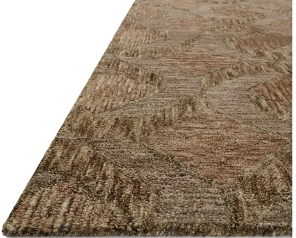 VARENA VAR-03 RUST/BARK 7'9 X 9'9 AREA RUG