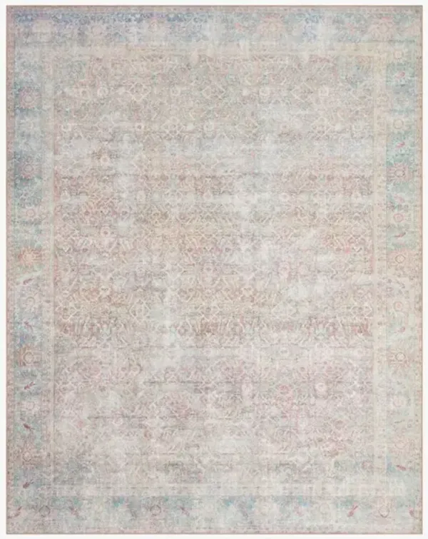 WYNTER WYN-04 RED/TEAL 3'6 X 5'6 ACCENT RUG