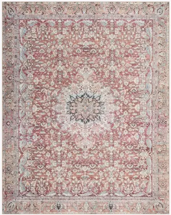 WYNTER WYN-05 TOMATO/TEAL 2'3 X 3'9 ACCENT RUG