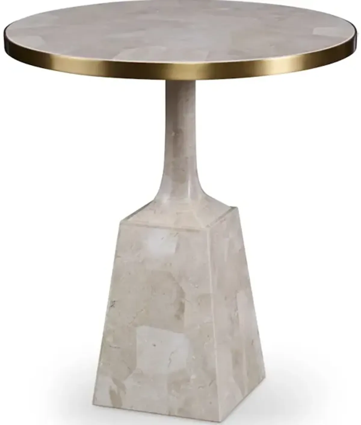Stone Pedestal Occasional Table