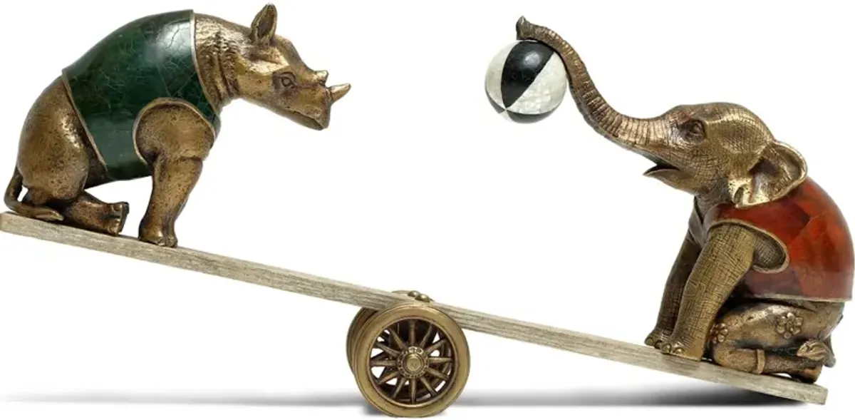 Circus See-saw Sculpture (Sh41-082316)