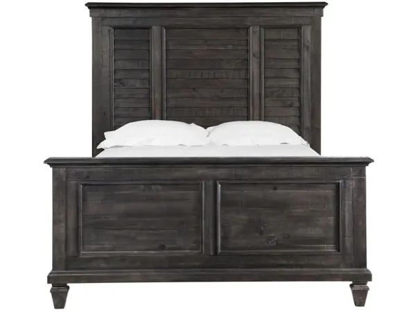 Wood King Shutter Panel Bed Headboard KD