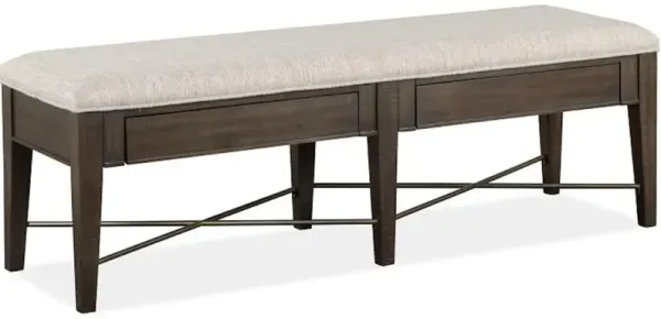 Bench with Upholstered Seat