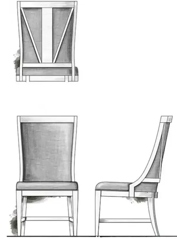 Upholstered Host Side Chair (2/ctn)