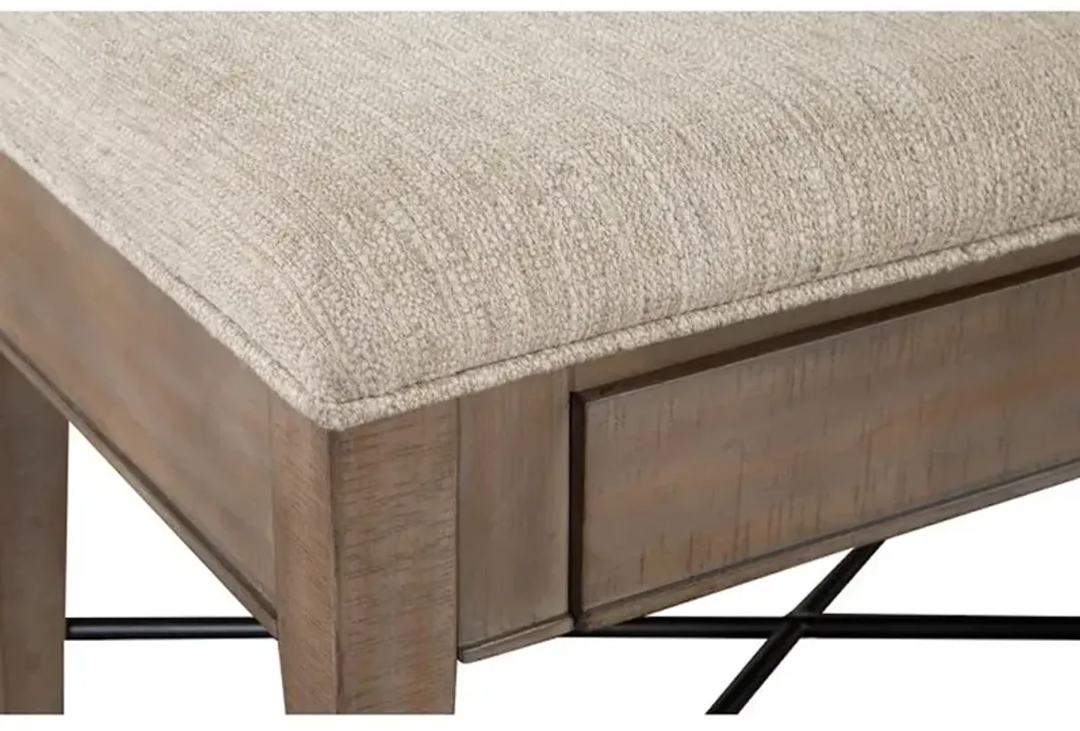 Bench with Upholstered Seat