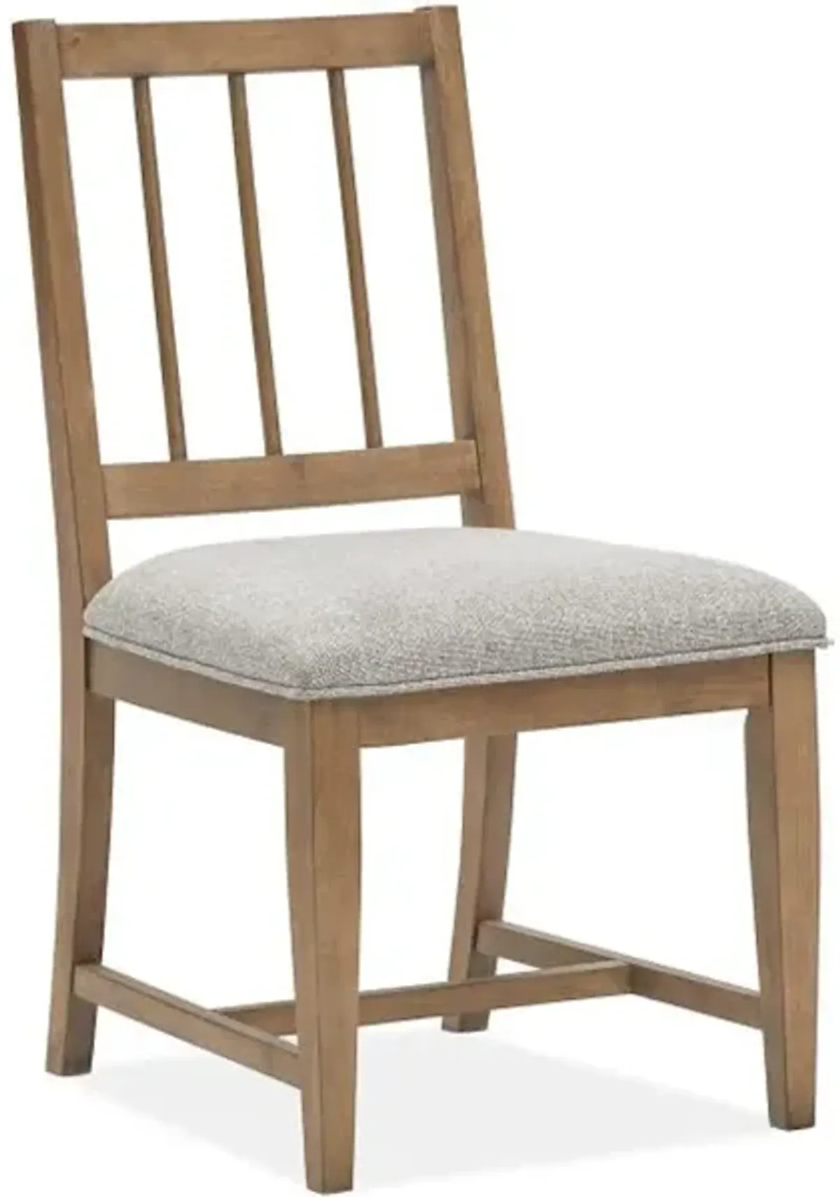 Dining Side Chair with Grey Upholstered Seat (2/ctn)