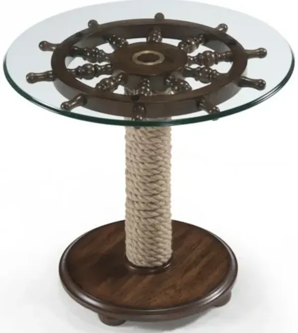 Glass Rnd Accent Table Top SU