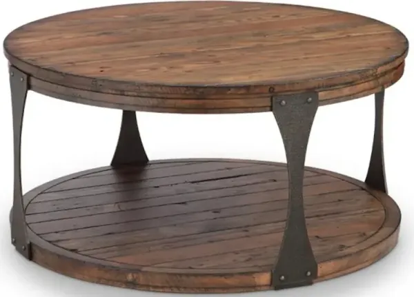 Round Cocktail Table with Casters
