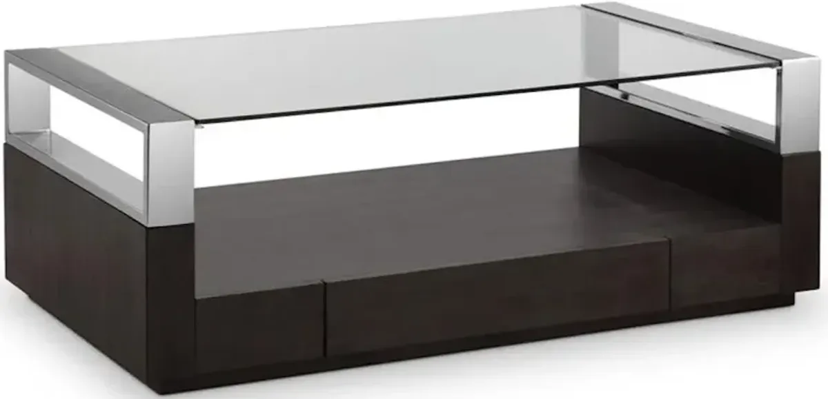 Rectangular Cocktail Table with Casters