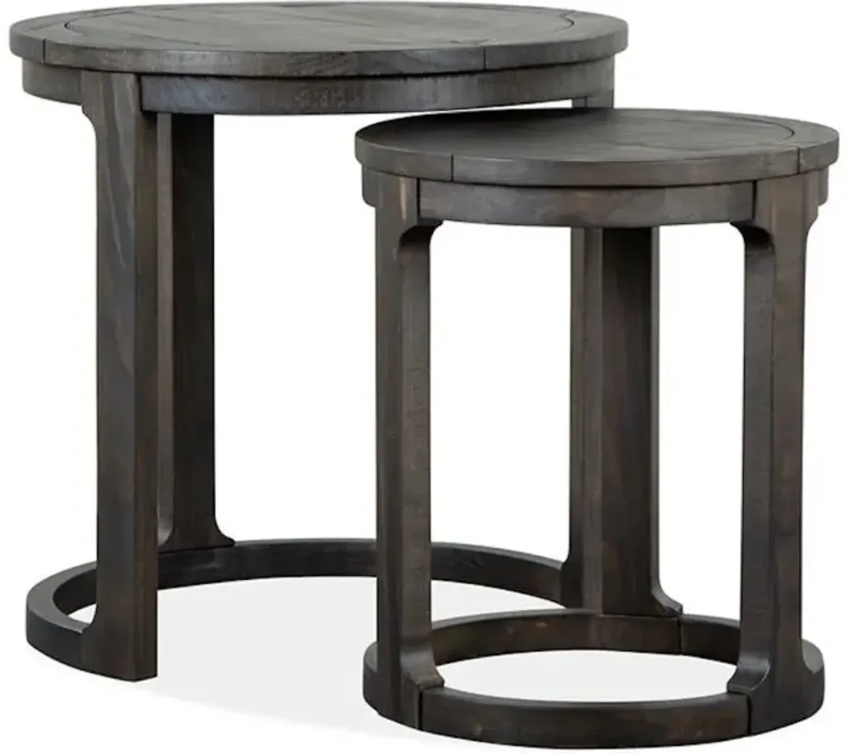 Round Nesting End Table