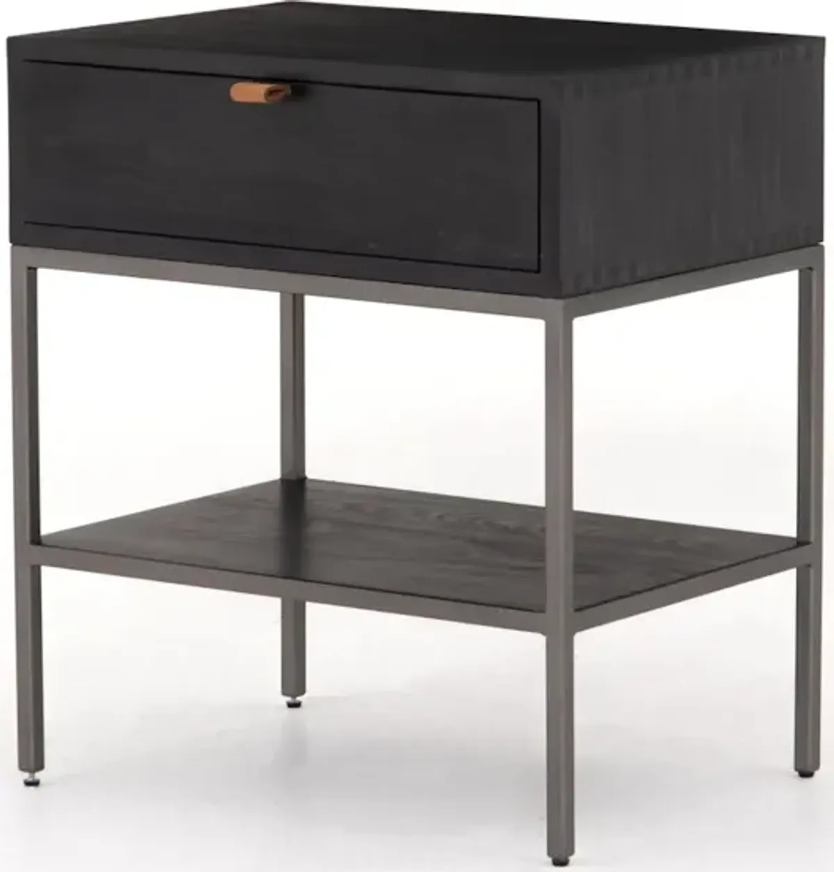 Trey Nightstand in Black Wash Poplar