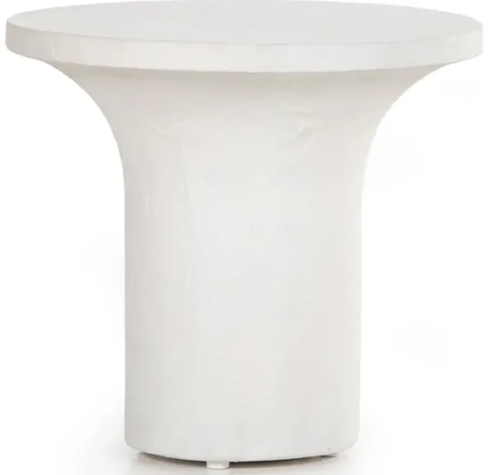 Parra Low End Table-Plaster Molded Concrete