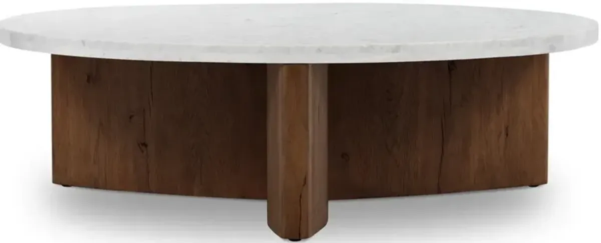 Toli Coffee Table-Italian White Marble