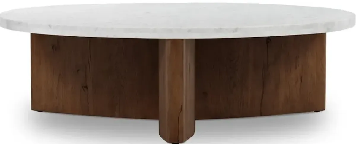 Toli Coffee Table-Italian White Marble