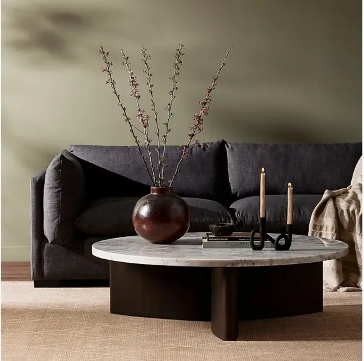 Toli Coffee Table-Italian White Marble