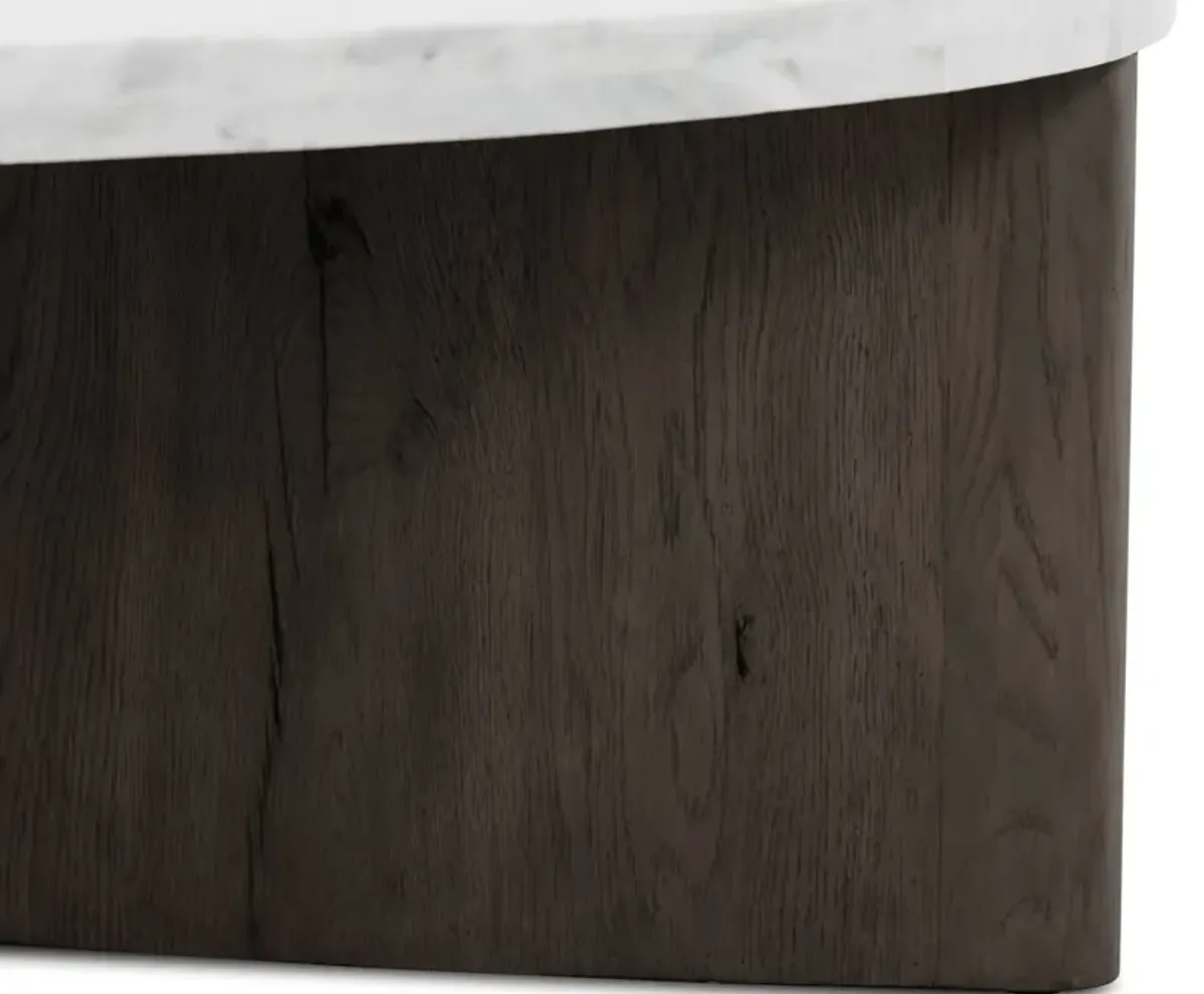 Toli Coffee Table-Italian White Marble