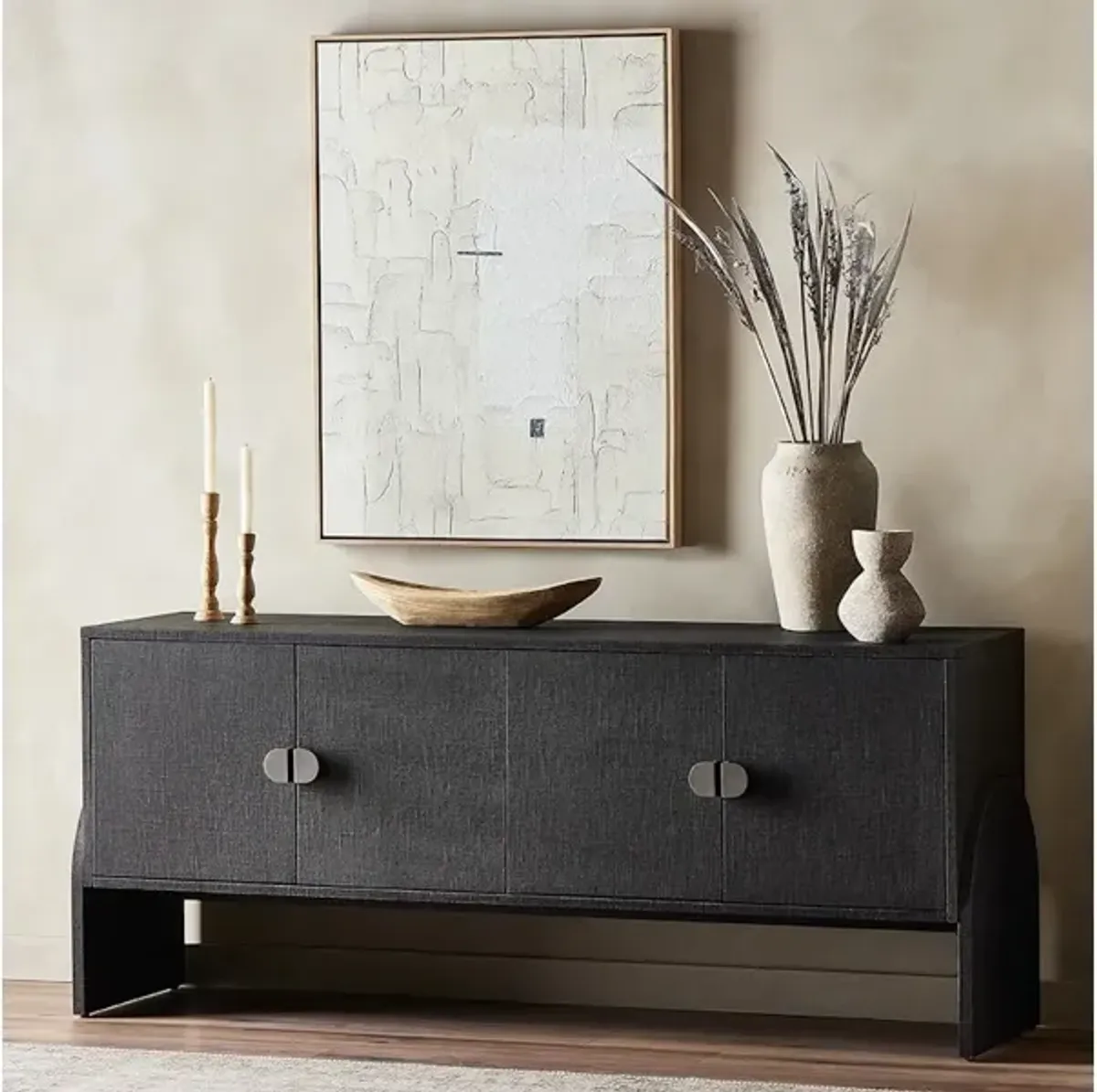 Cressida Sideboard-Black Linen