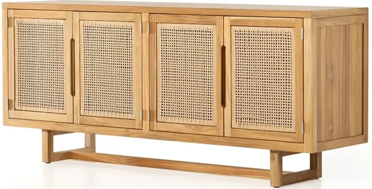 Merit Outdoor Sideboard-Natural Teak-Fsc