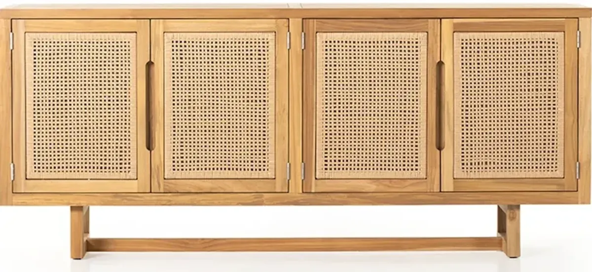 Merit Outdoor Sideboard-Natural Teak-Fsc