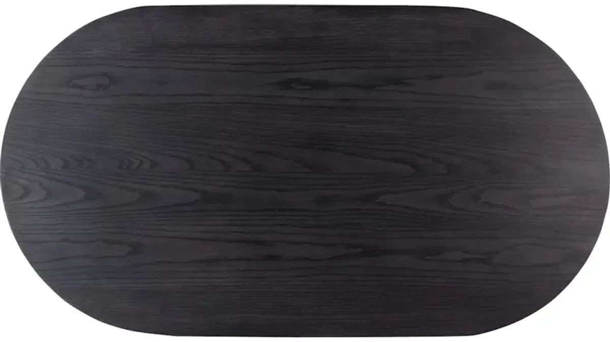 Merla Wood Coffee Table-Black Wash Ash