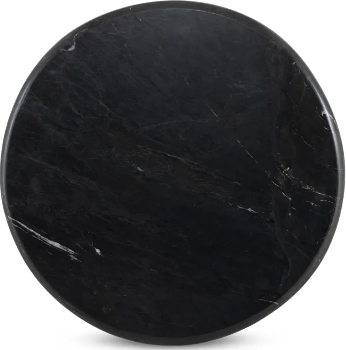 Oranda End Table-Black Marble