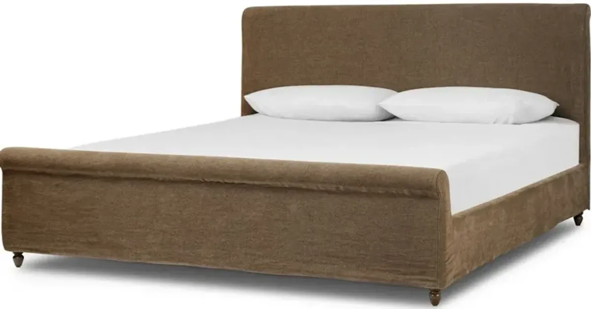 Dalia Bed in Broadway Coffee - King
