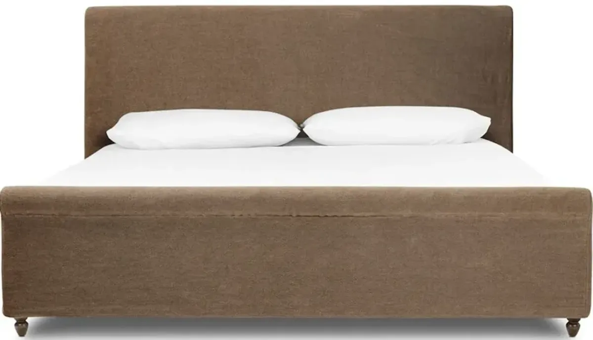 Dalia Bed in Broadway Coffee - King