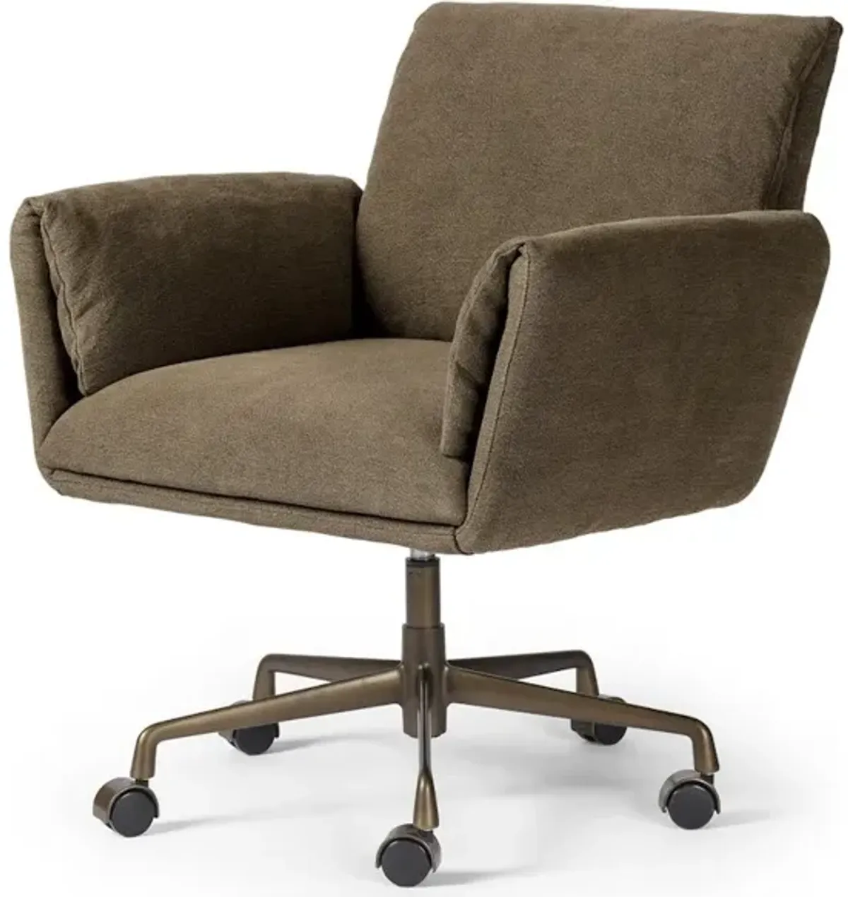 Salerno Desk Chair in Broadway Coffee