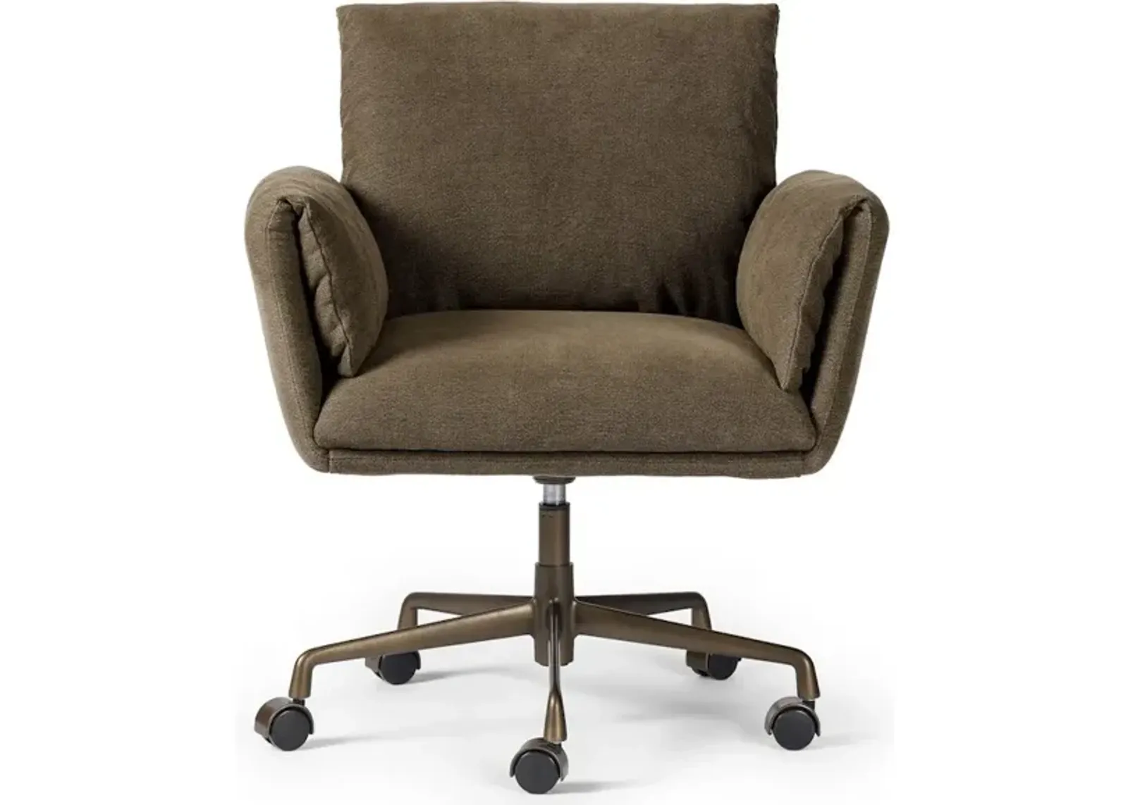 Salerno Desk Chair in Broadway Coffee