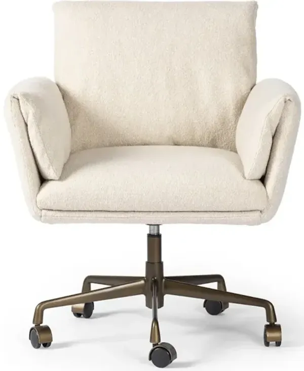 Salerno Desk Chair in Crete Sand