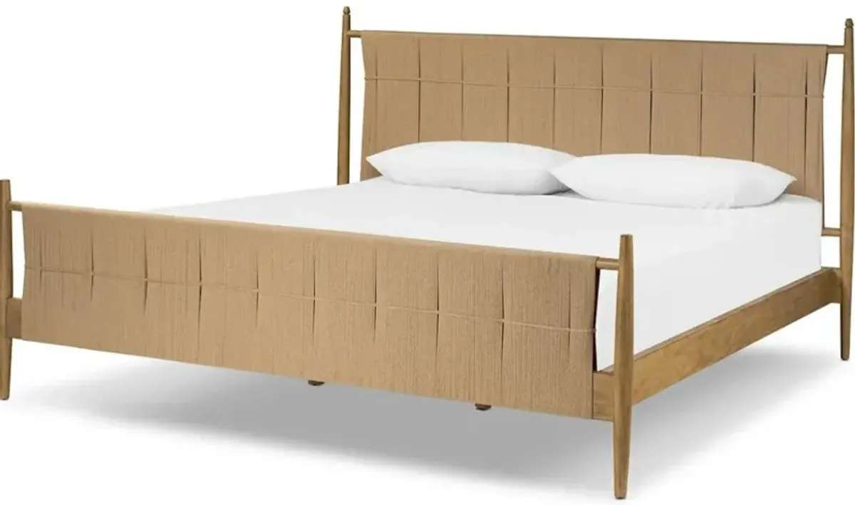 Richard King Bed in Natural Rush